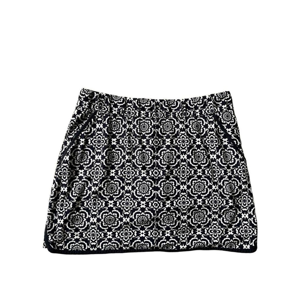 Navy Geometric Everyday Stretch Skort